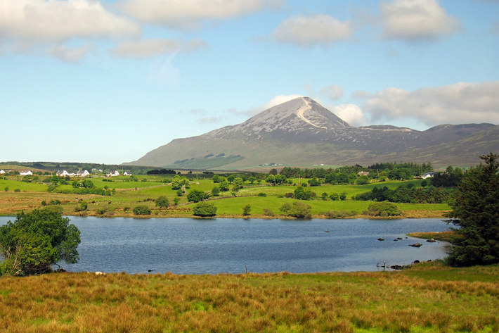 view of Croagh Patrick on the horizon