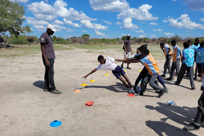 Teamwork games with Habu Primary School