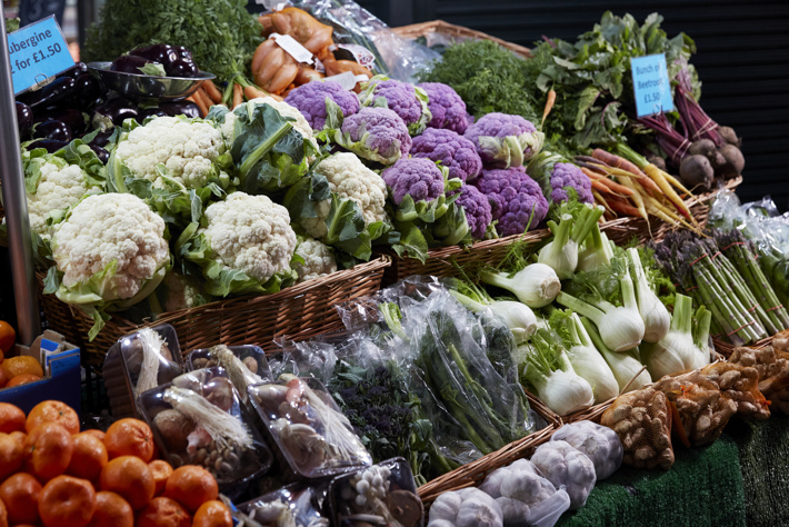 borough market vegetable stall
